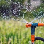 Check the garden irrigation system